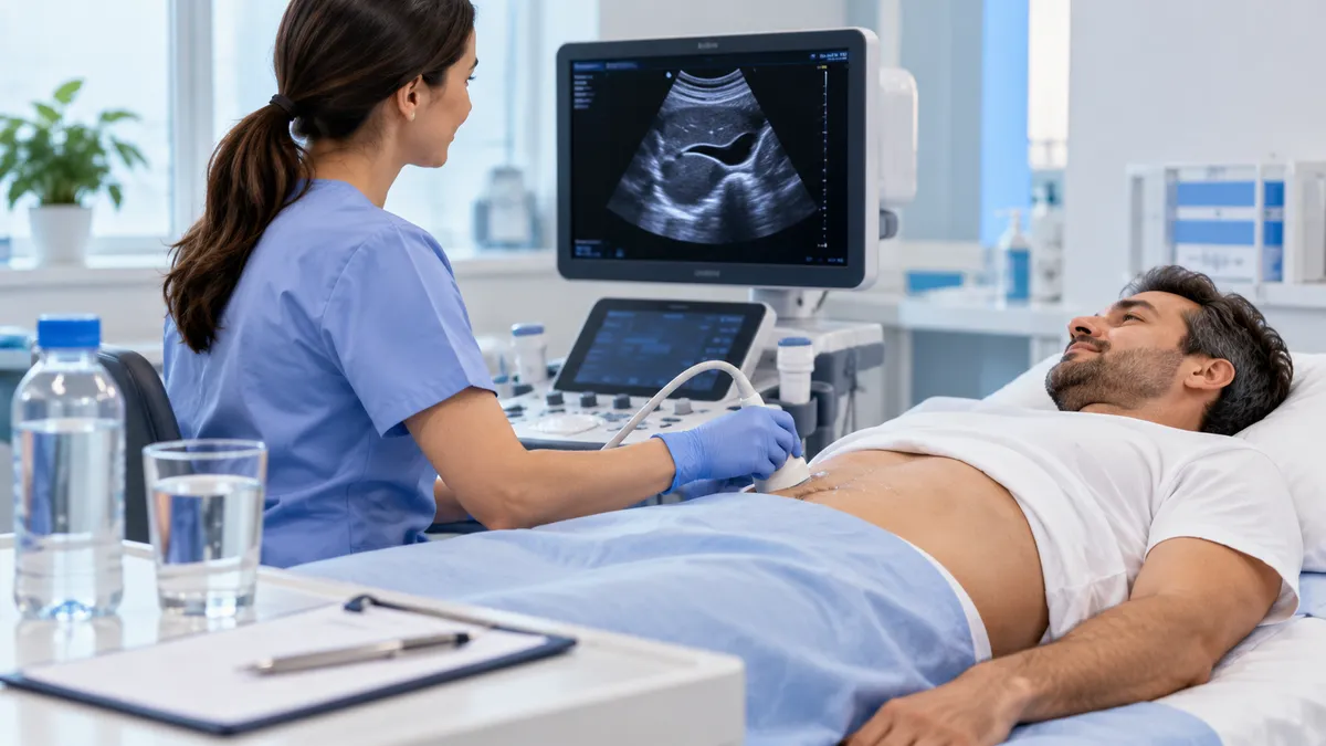 abdominal ultrasound preparation